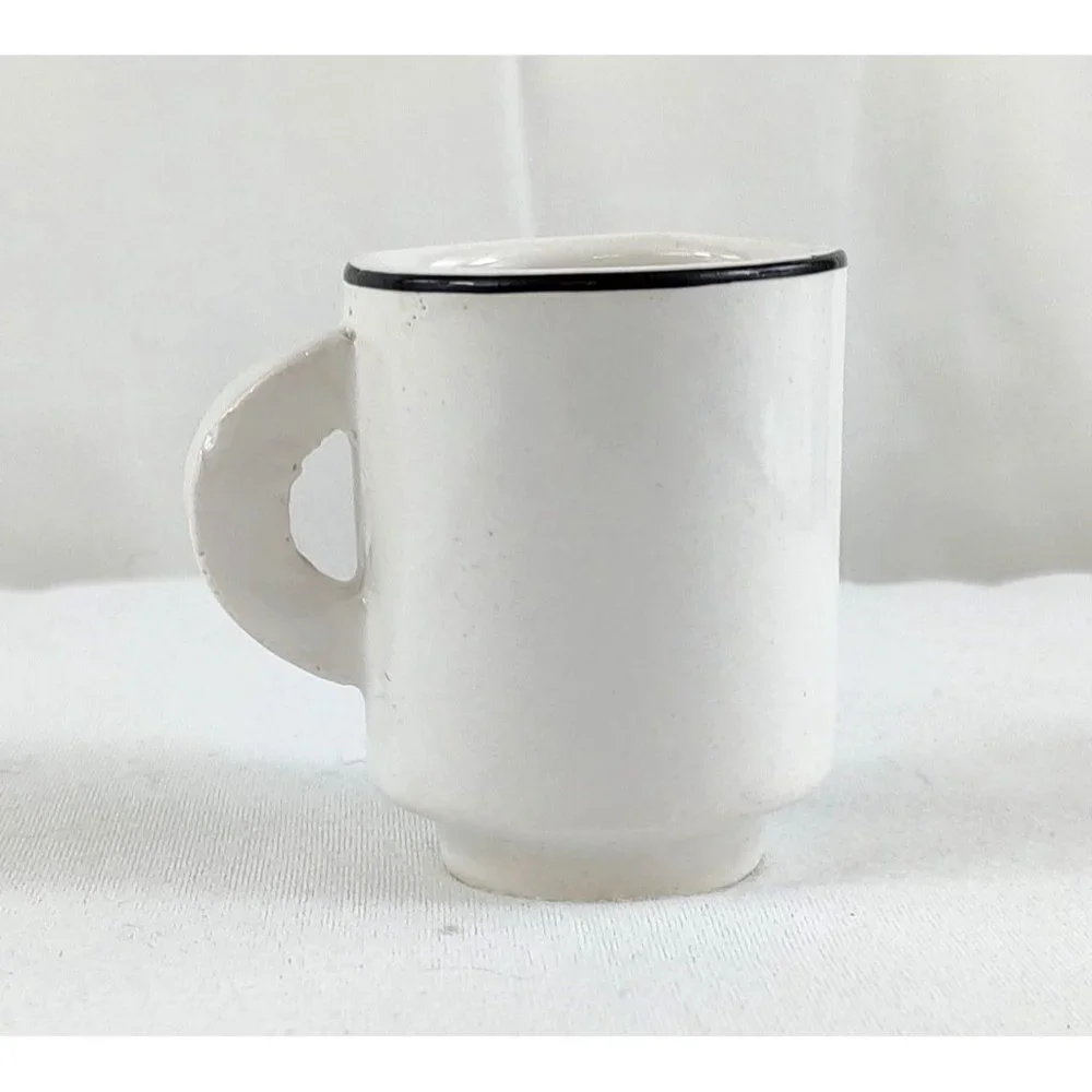 Miniature Coffee Cup 2" Antique Car Henry Ford Museum Lancaster 1895 Steampunk - Picture 3 of 6